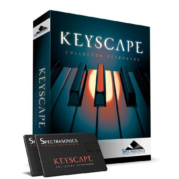 Spectrasonics Keyscape Collector Keyboards — confezione boxed con chiavette USB