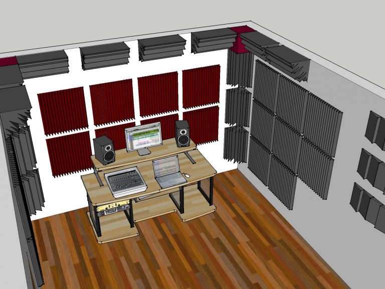 immagine trattamento acustico control room 2