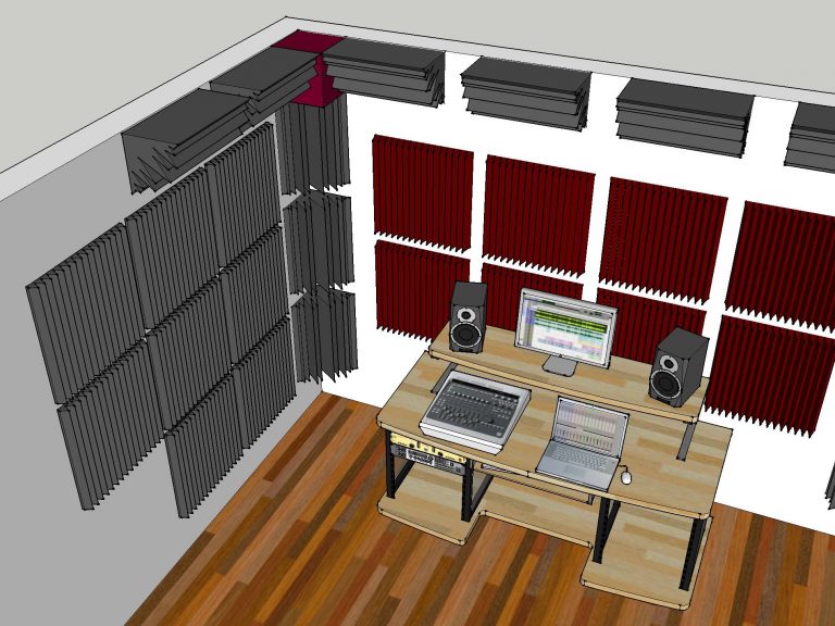 immagine trattamento acustico control room 2