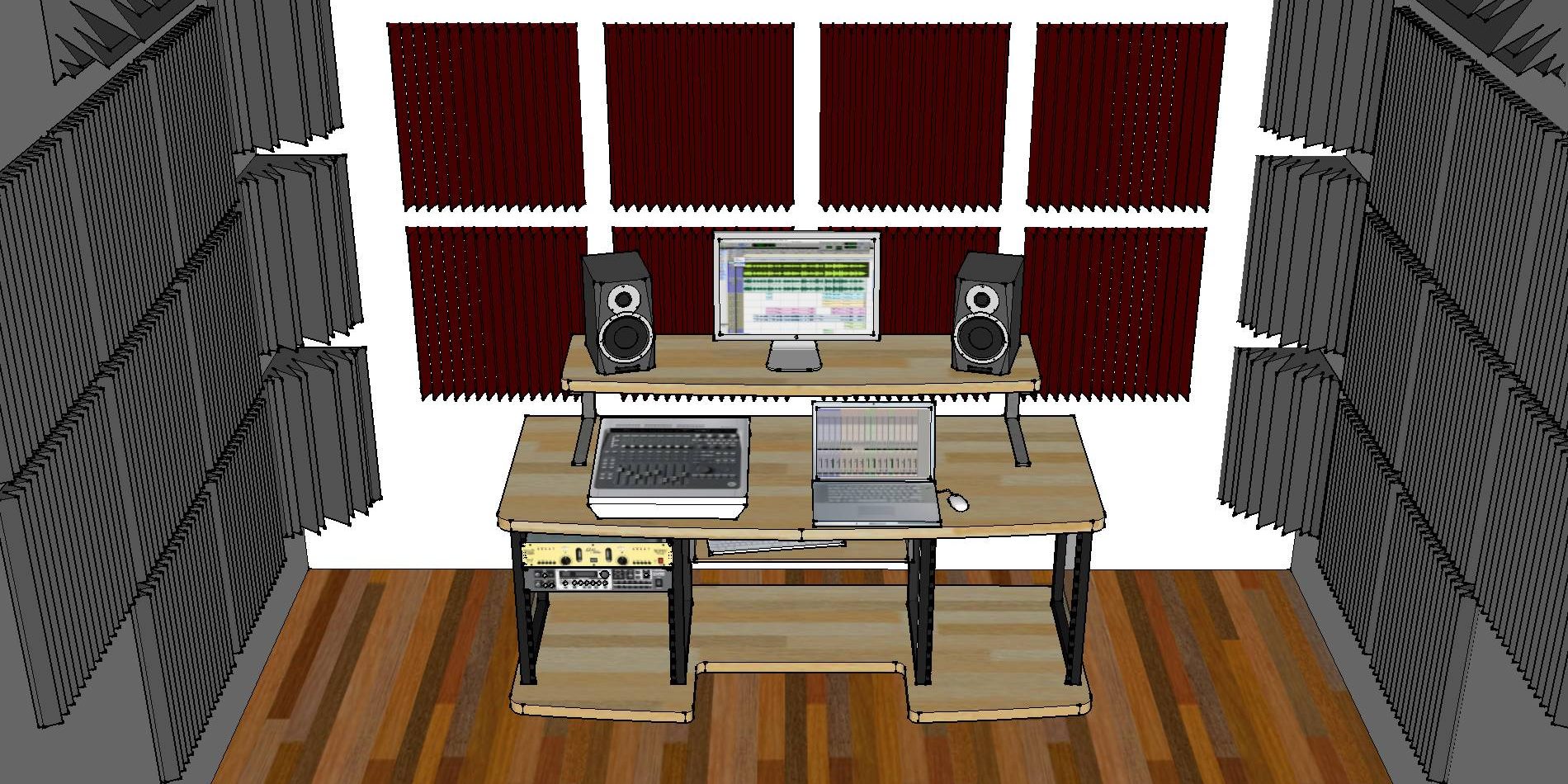 immagine trattamento acustico control room 2
