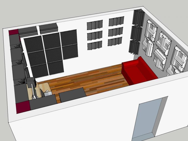 immagine trattamento acustico control room 2