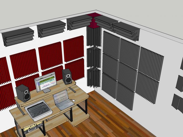 immagine trattamento acustico control room 2