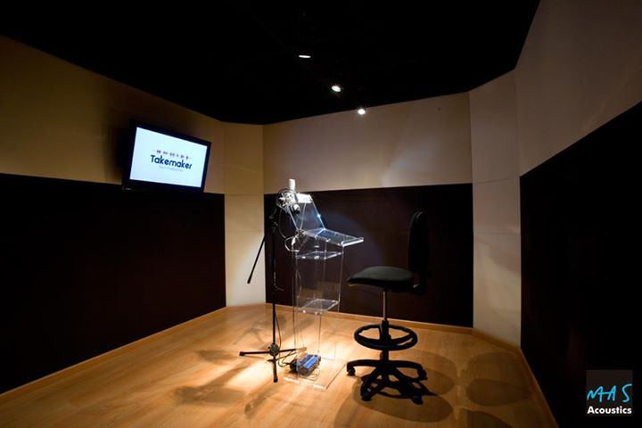 esempio trattamento acustico CFS home theater sala di doppiaggio