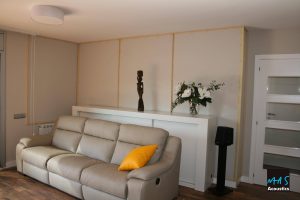 esempio trattamento acustico CFS home theater