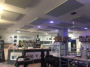 pannelli fonoassorbenti bar ristorante