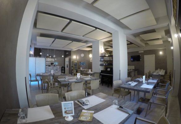 pannelli fonoassorbenti bar caffe pasticceria