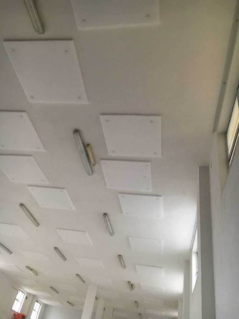 pannelli fonoassorbenti scuola palestra