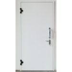 Porta acustica in metallo a doppio guscio con telaio, versione REI 120 per alto isolamento