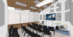 trattamento acustico aula scolastica