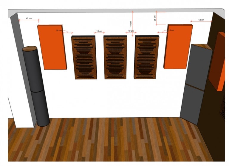 progetto trattamento acustico sala prove