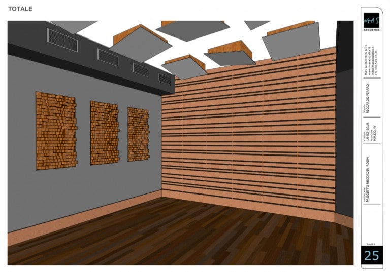 progetto custom studio di registrazione