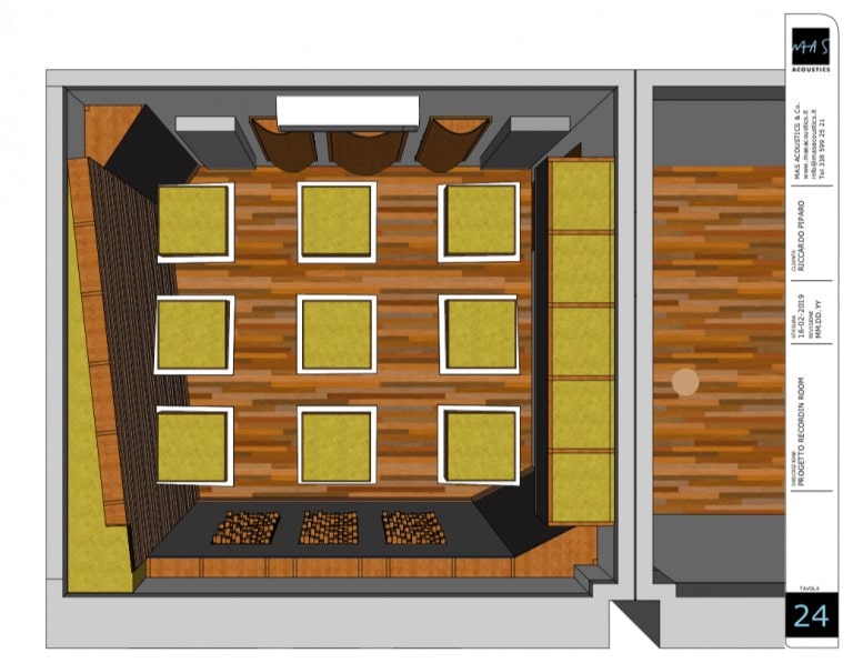progetto custom studio di registrazione