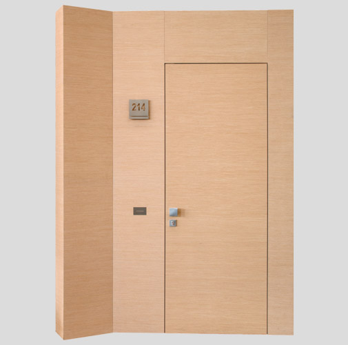 Bussola acustica fonoisolante in legno