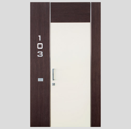 Bussola acustica fonoisolante in legno