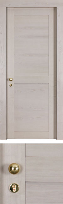 Porta acustica fonoisolante in legno lavorata