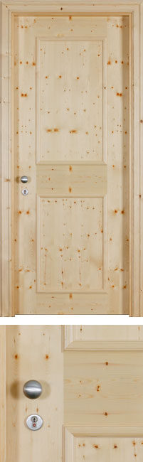 Porta acustica fonoisolante in legno lavorata
