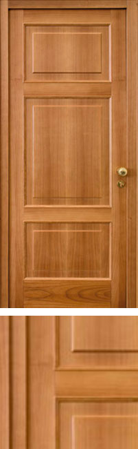 Porta acustica fonoisolante in legno lavorata