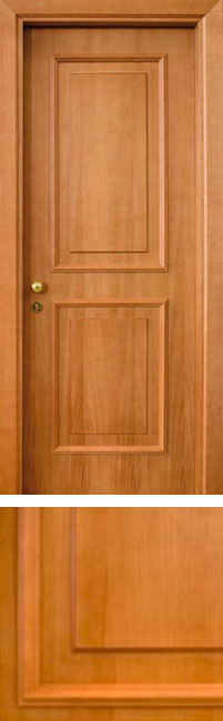 Porta acustica fonoisolante in legno lavorata