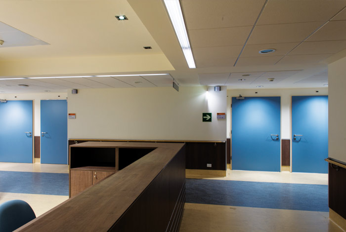 Porta acustica fonoisolante per uso sanitario