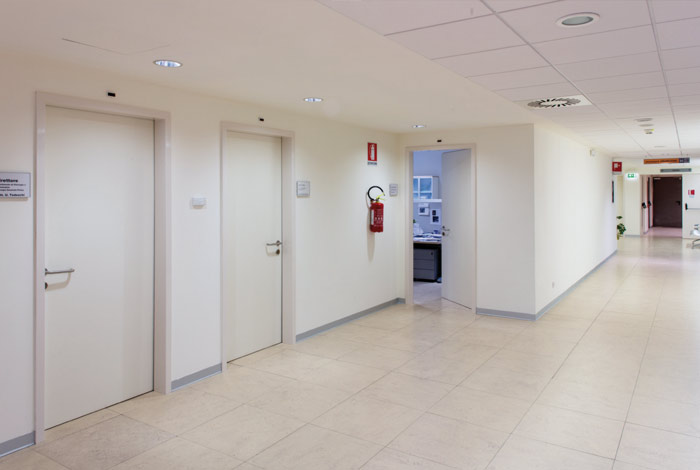 Porta acustica fonoisolante per uso sanitario