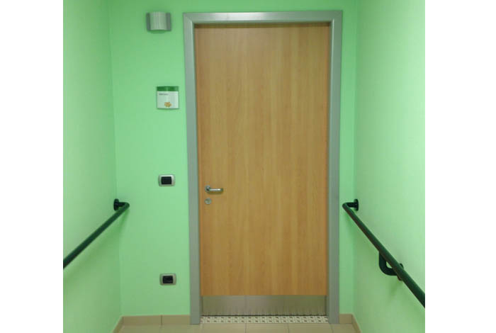 Porta acustica fonoisolante per uso sanitario