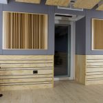 Studio di registrazione con progetto custom - diffusori