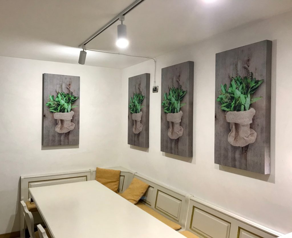 quadri fonoassorbenti per ristorante