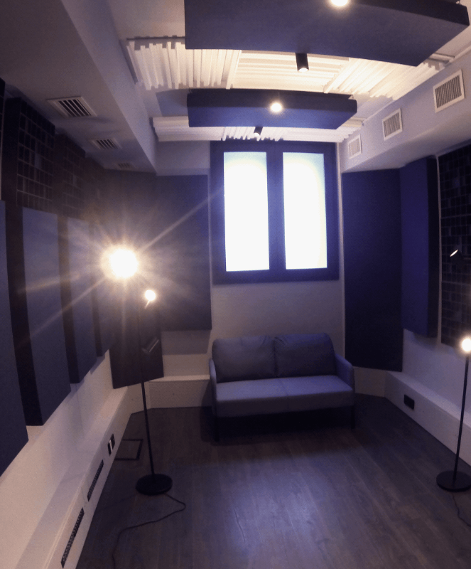 trattamento acustico custom sala prove Recording room