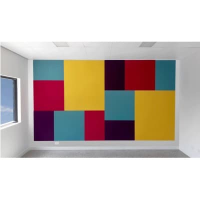 Applicazione Tessuto Fonoassorbente decorativo Autex Vertiface 16