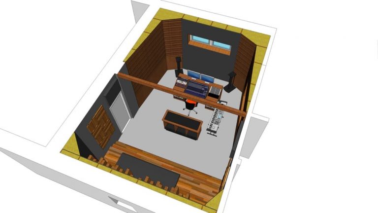progetto acustico control room 2