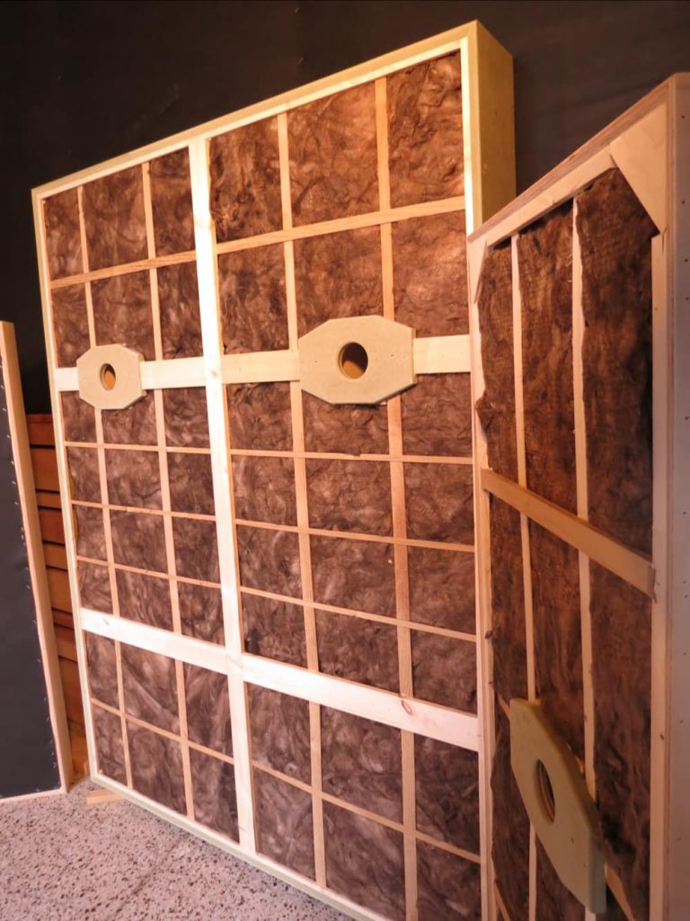 Trattamento acustico control room Studio Caino 9