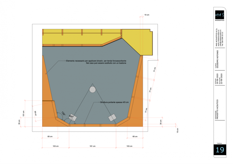 Progettazione control room Studio Caino 19
