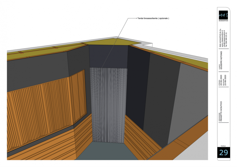 Progettazione control room Studio Caino 20