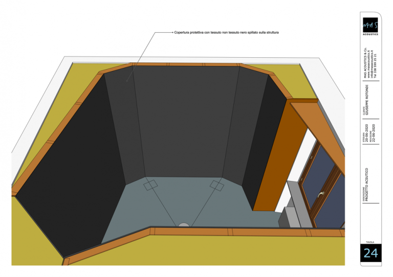 Progettazione control room Studio Caino 38