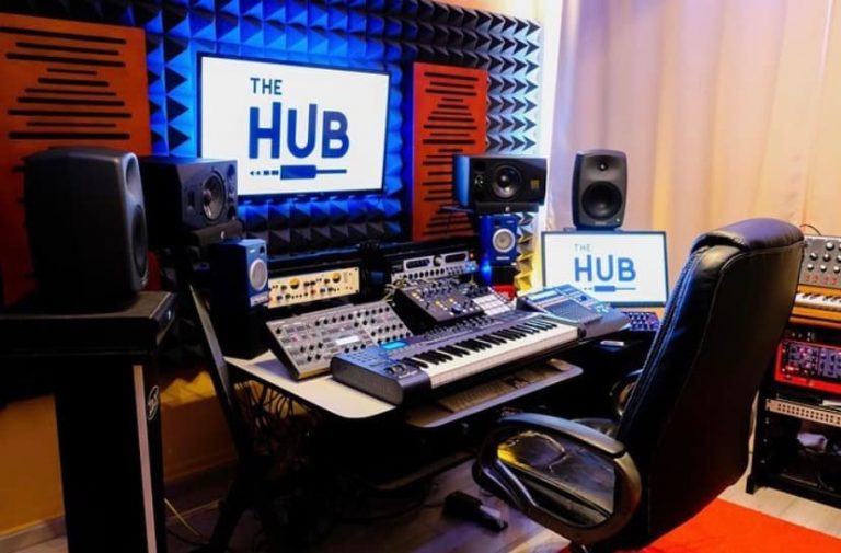 trattamento acustico control room Hub studios 2