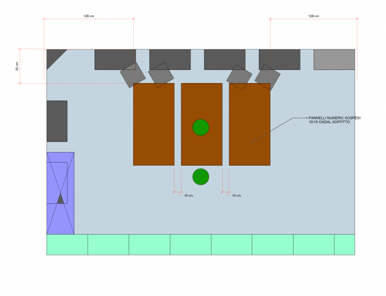 progetto acustico Hub studios 2
