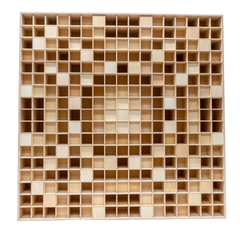 Pannello_Diffusore_QRD_in_legno-17-100-17-basic Diffusore bidimensionale quadrato in betulla, 100x100 cm, con celle a pozzetto di profondità diversa