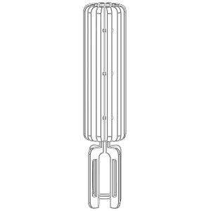 Disposizione lamelle fonoassorbenti - Lampada Acustica Fonoassorbente – SILUM