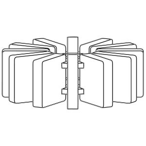 Disposizione Lamelle fonoassorbenti - Lampada Acustica Fonoassorbente – TETRA