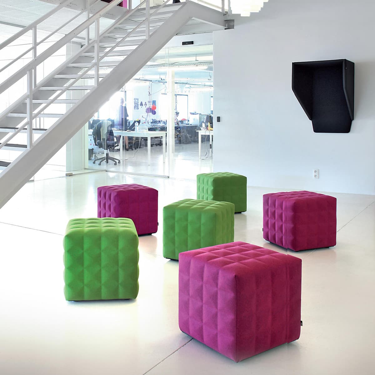 Seduta fonoassorbente Buzzi CUBE applicazione - immagine 4