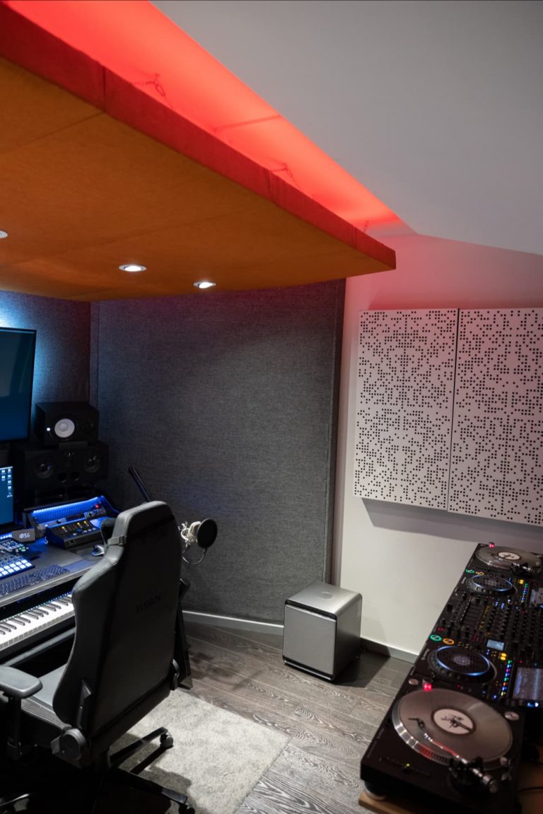 Trattamento acustico Control Room 4