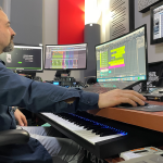 Luigi Sansò in Studio con as29 studio monitor