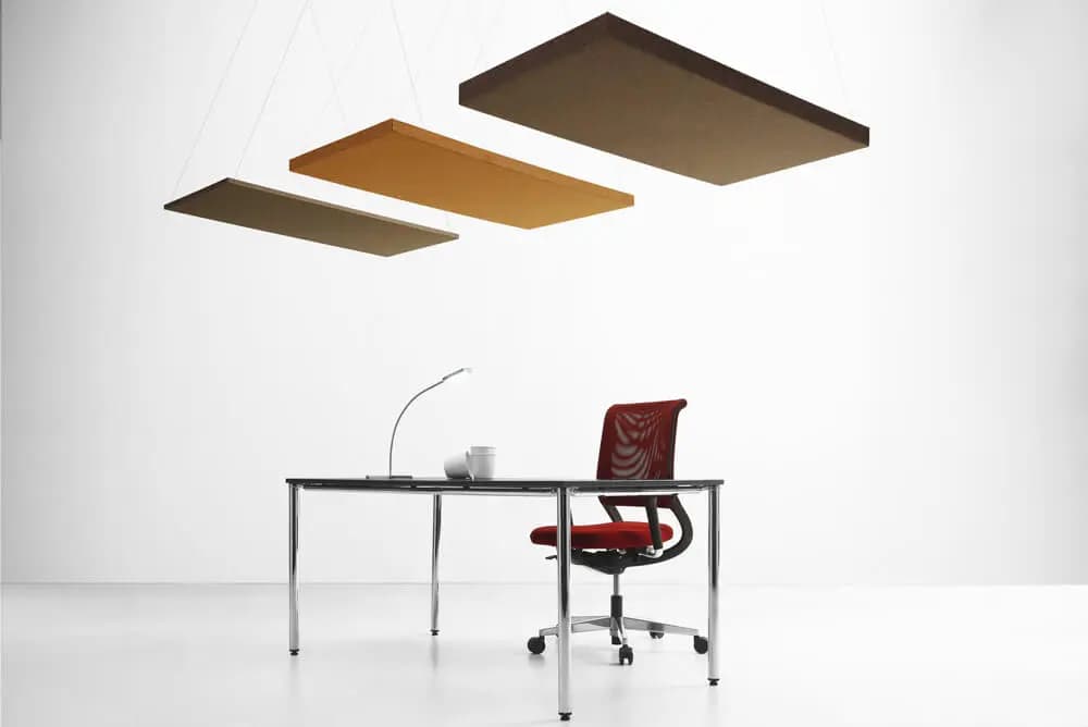 Pannello_fonoassorbente_Artigianle_QUARTETTO-a-soffitto-rettangolare Pannello fonoassorbente Artigianale Quartetto