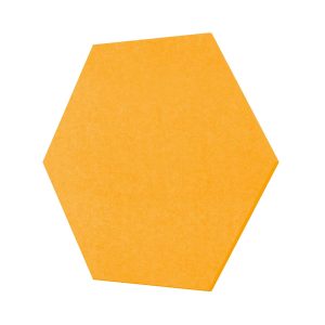 Pannelli fonoassorbenti Feltro - Esagono. Pannelli realizzati con Feltro ad alta densità accoppiato con Melamina Basptect