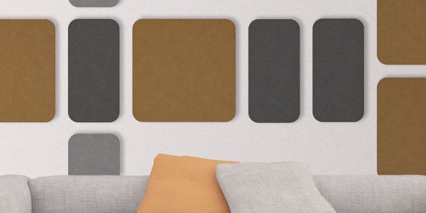 Pannello fonoassorbente Poliverb Bluma applicazione parete