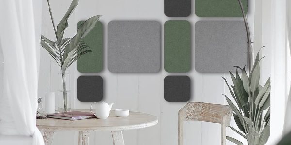 Pannello fonoassorbente Poliverb Bluma dettaglio applicazione