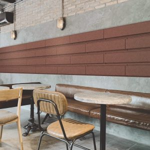 Pannello fonoassorbente Poliverb PETRA - applicazione