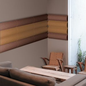 Pannello fonoassorbente Poliverb Tegola - applicazione
