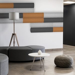 Pannello fonoassorbente Poliverb Tegola - applicazione