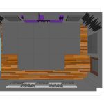 Progetto trattamento acustico studio Davide Pantoli